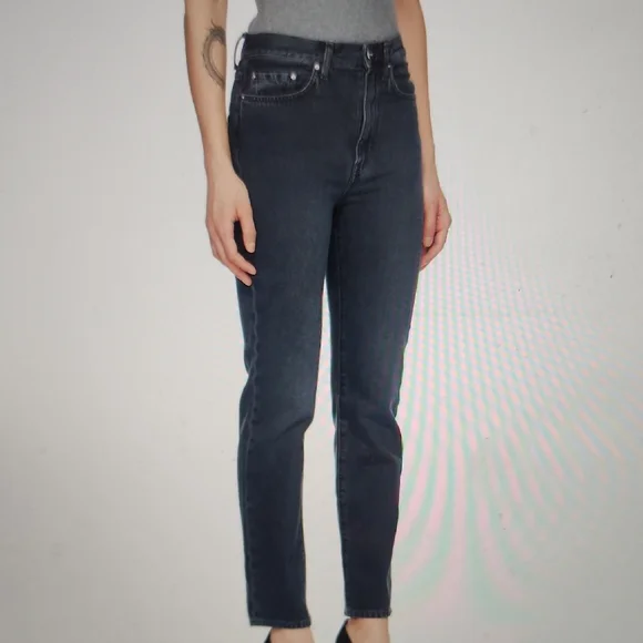 TOTEME Regular Fit Denim Vintage Black Jeans Size 25×30